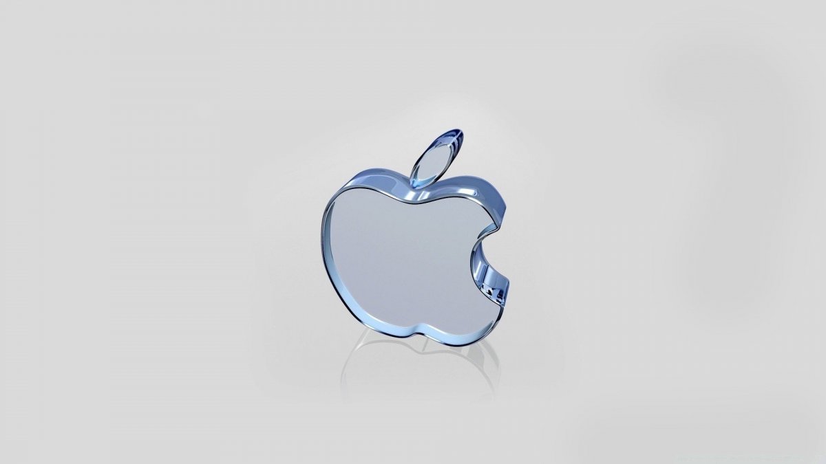 Логотип Apple стеклянный