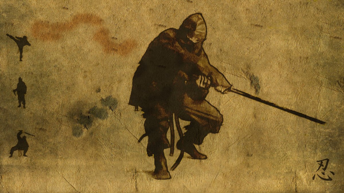 Ниндзя арт на рабочий стол