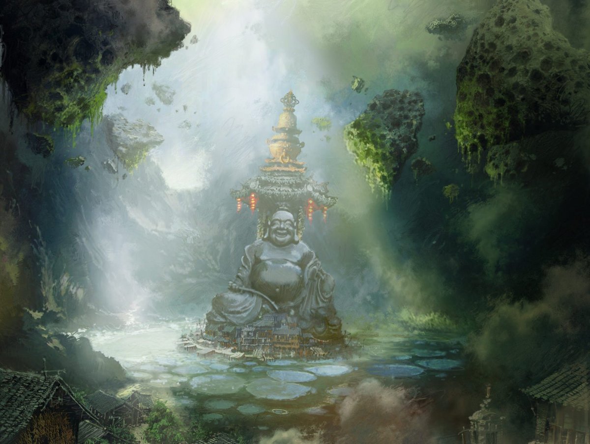 Будда Шакьямуни арт фэнтези