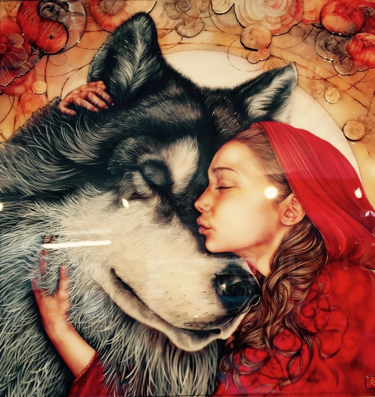 Картина красная шапочка и волк