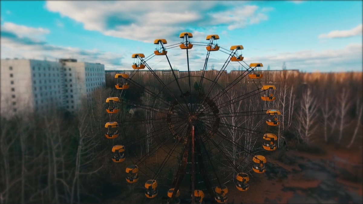 Чернобыль зона отчуждения колесо обозрения