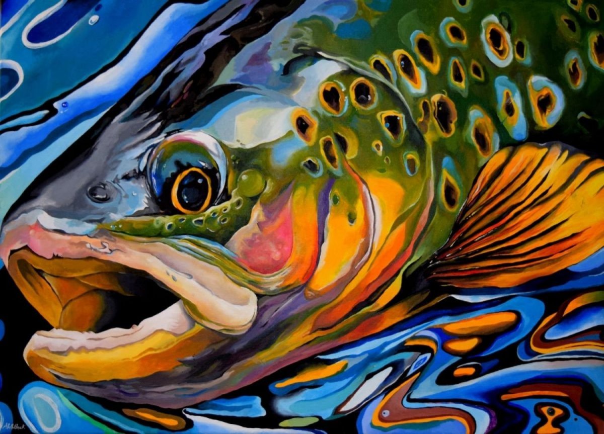 Рыбы в абстрактной живописи