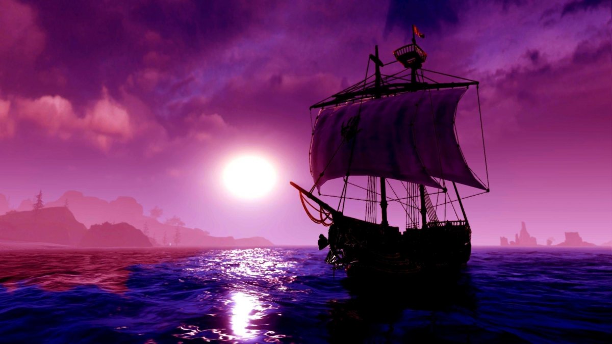 Пиратский корабль фон