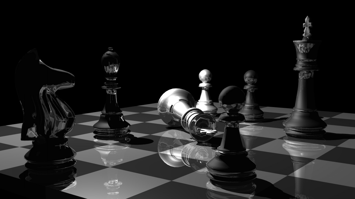 Фон шахматный чёрно белый