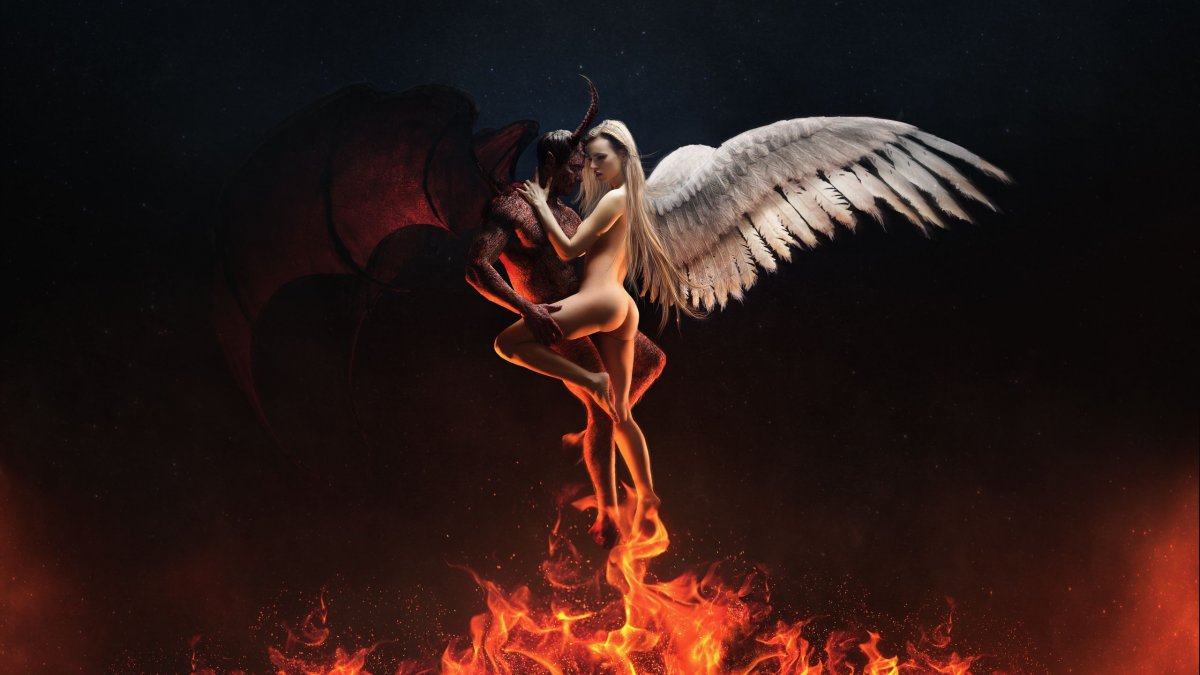 Фон ангел и демон