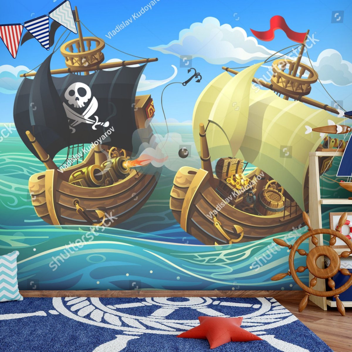 Фон пиратский для детей