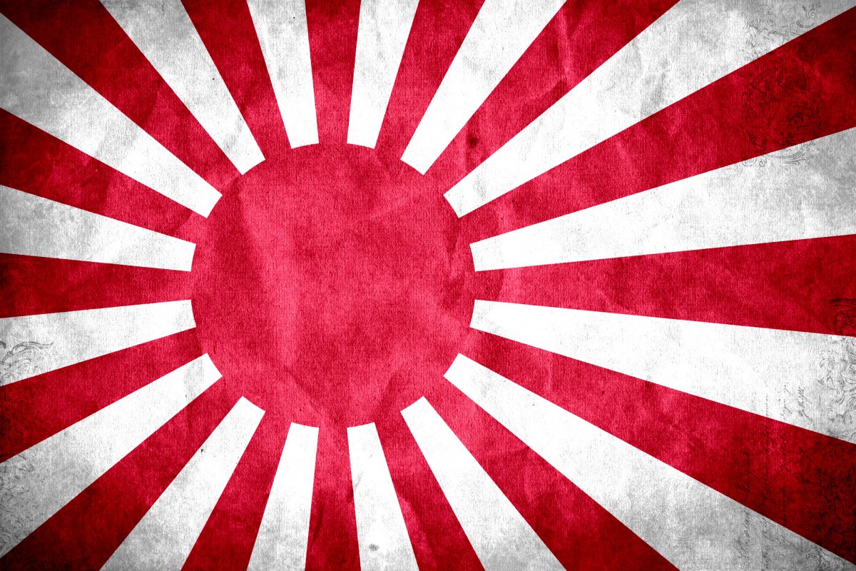 Флаг Японии фон