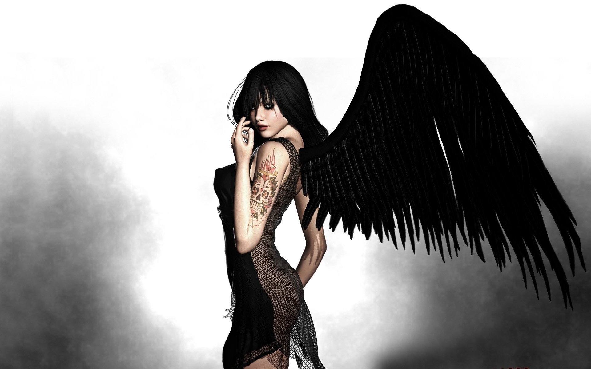 Крылья на черном фоне. Красивая девушка с крыльями. Фэнтези девушки с крыльями. Крылья демона. Девушка с черными крыльями.