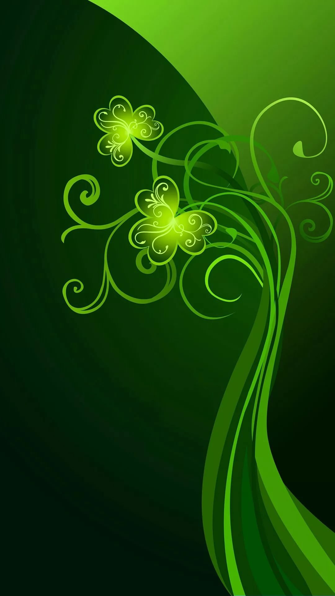 Красивые зелёные обои на телефон - 73 фото