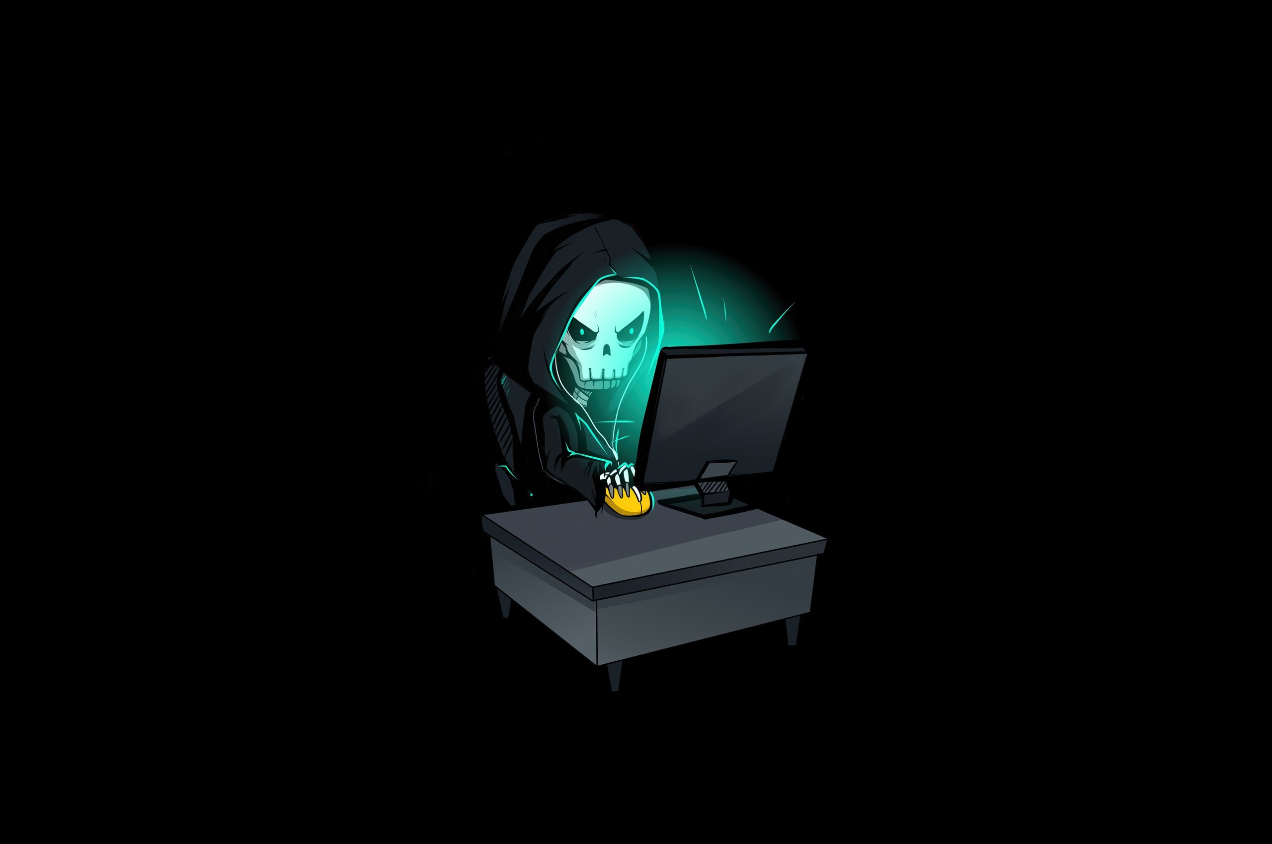 Фон раб стола для хакеров