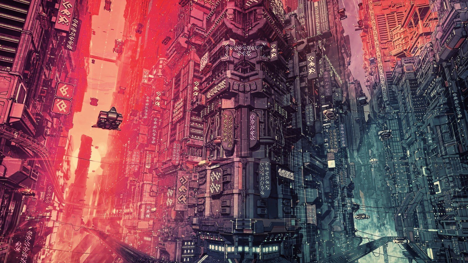 Cyberpunk city wallpaper for phone фото 34