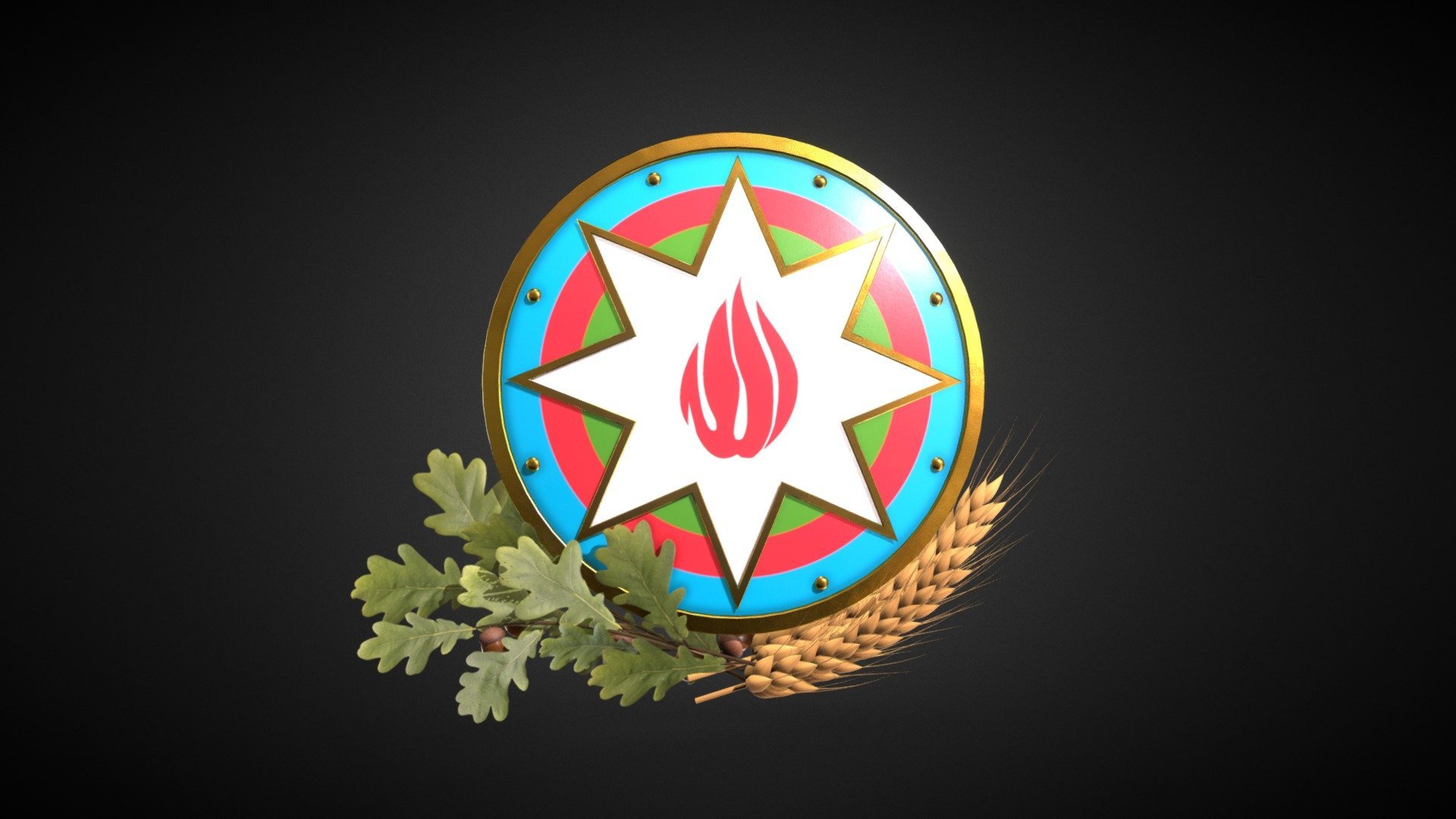 герб азербайджана фото
