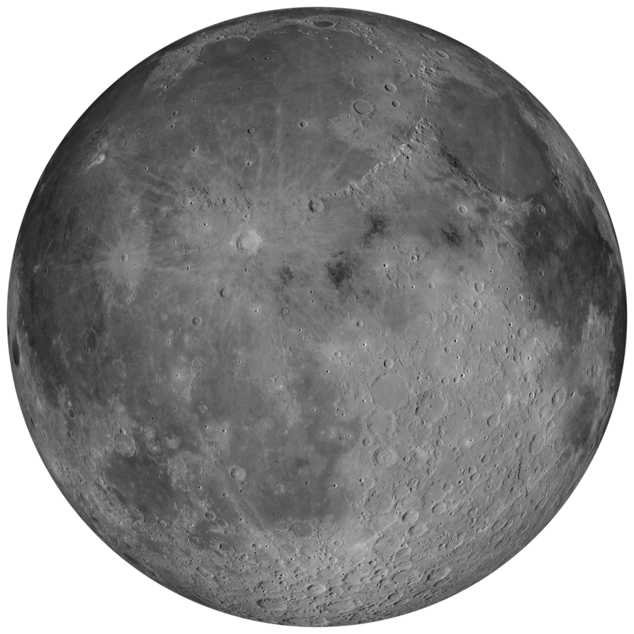 Фото луны на прозрачном фоне
