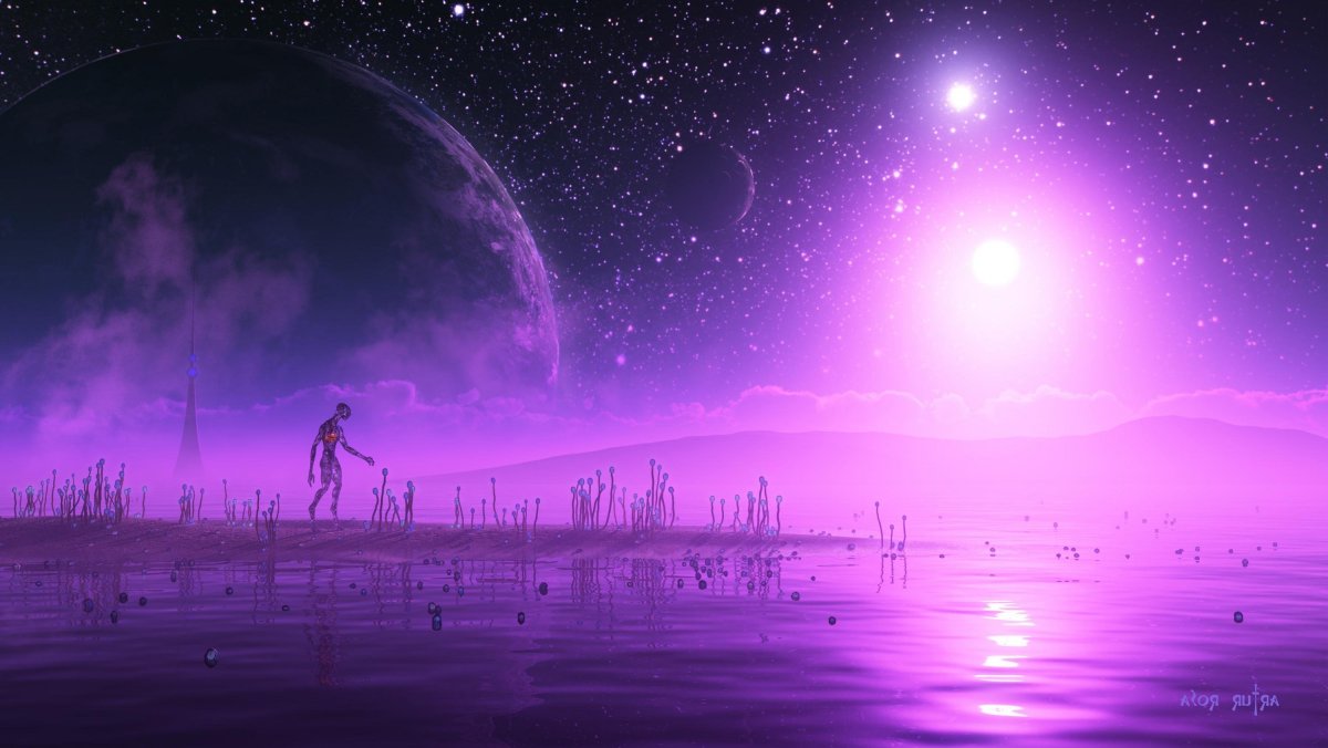 Неоновый фиолетовый