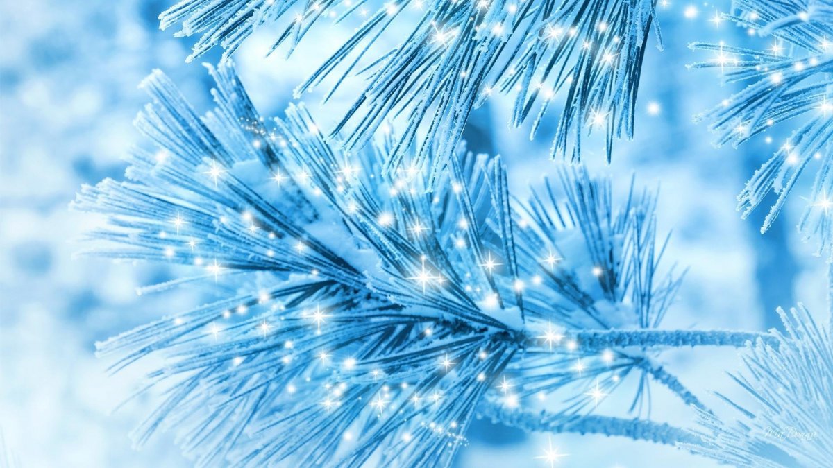 Обои снежинки