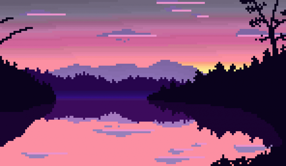 Пиксельные пейзажи