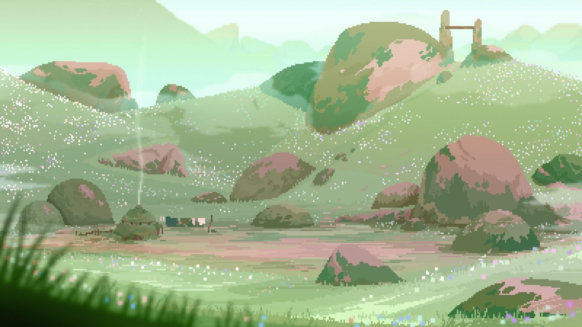 Пиксельный холм