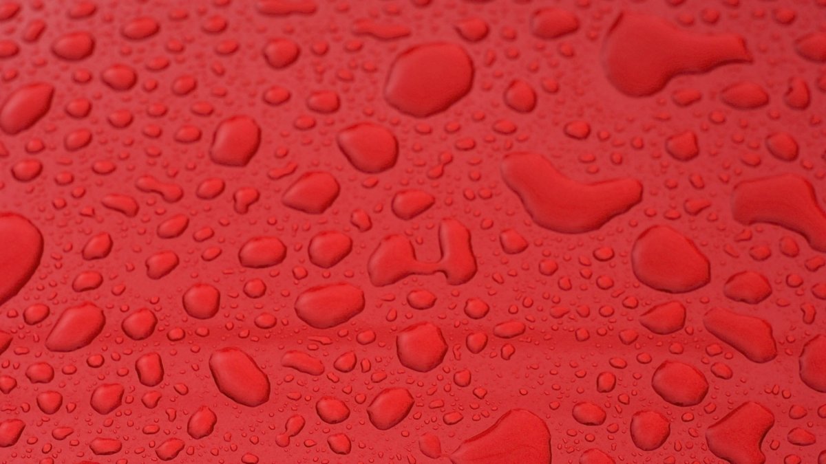 Капли на Красном фоне