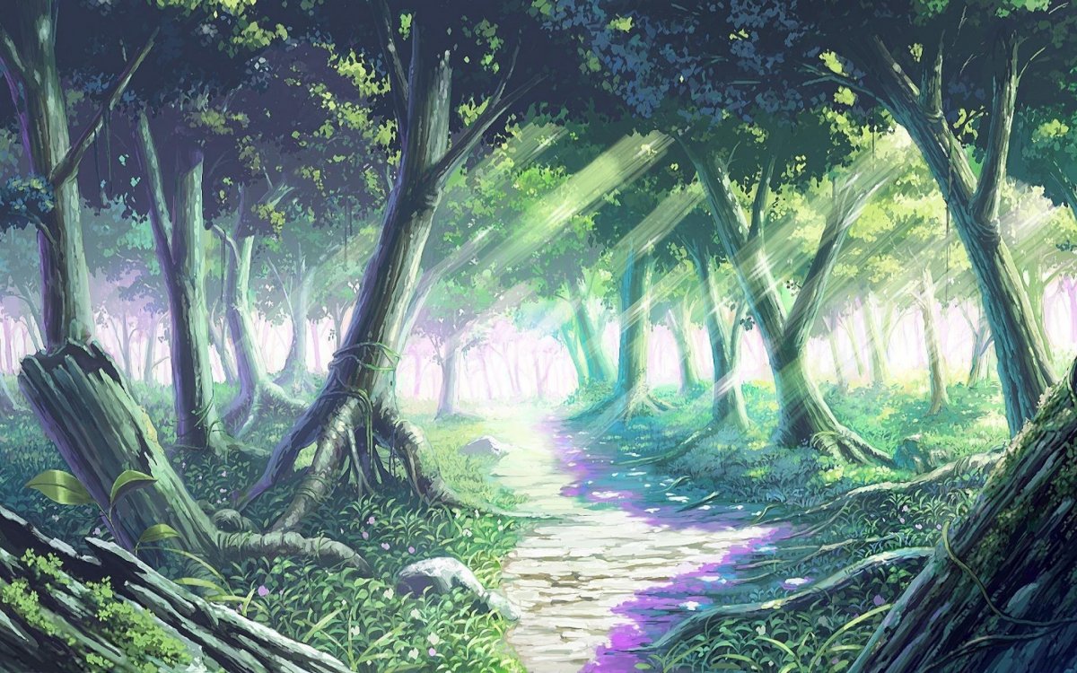 Пейзажи из аниме