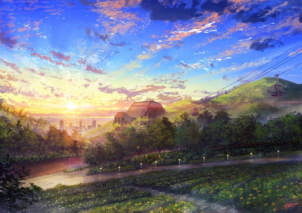 Рисовка Макото Синкая