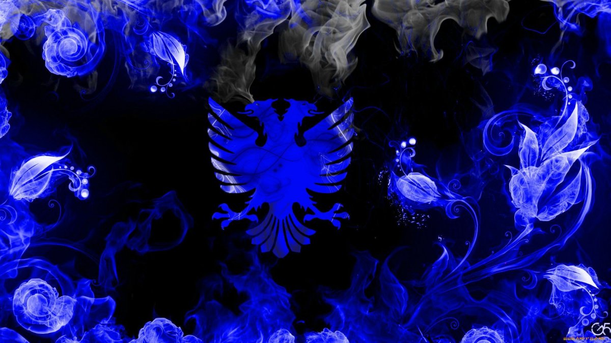Красивые синие обои