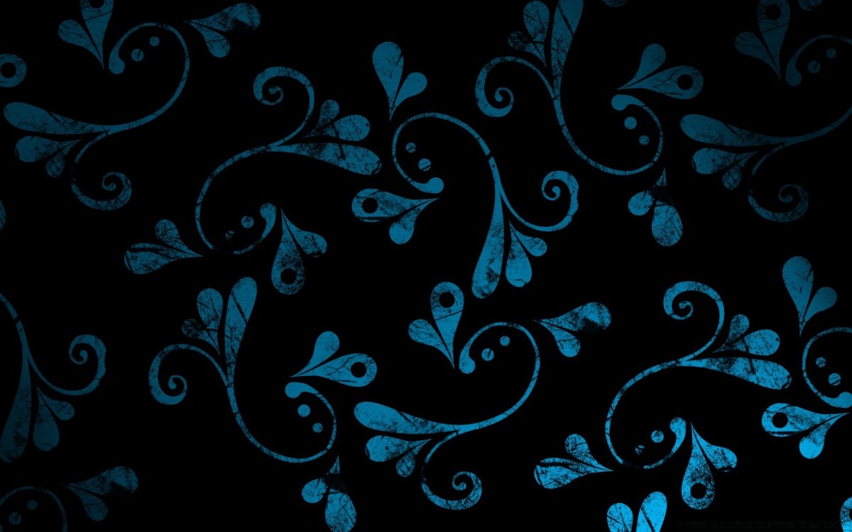 Черный фон с узорами