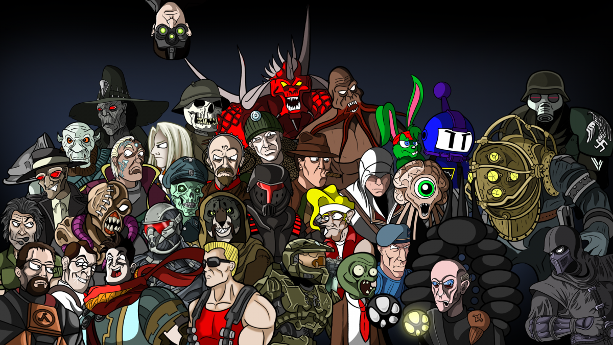 Персонажи разных игр