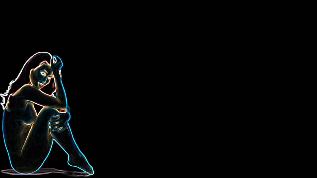 Чёрный кот арт