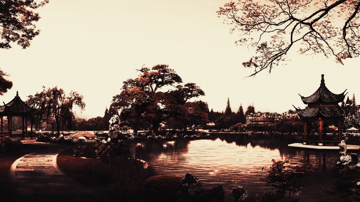 Озеро Сиху в Китае