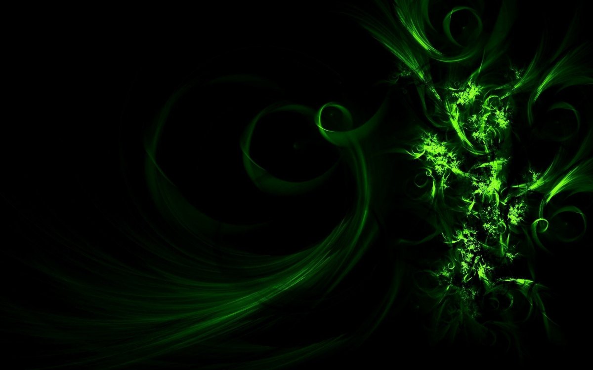 Черно зеленые обои