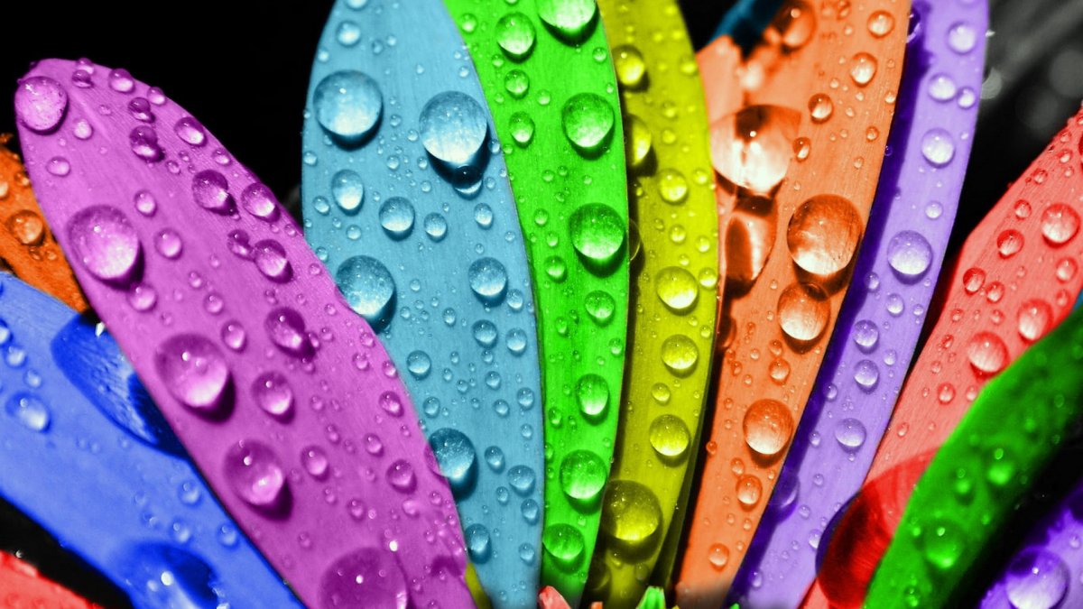 Цветные разводы