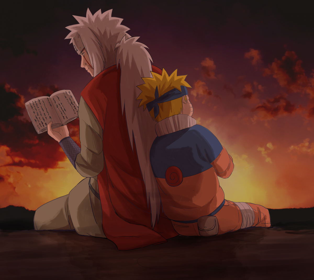 Наруто Минато и Джирайя