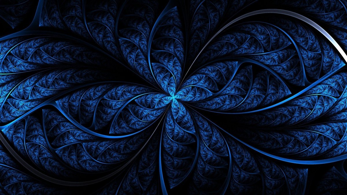 Обои синие пики