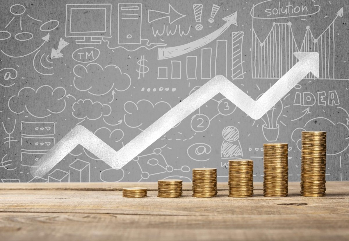 Синий фон финансы