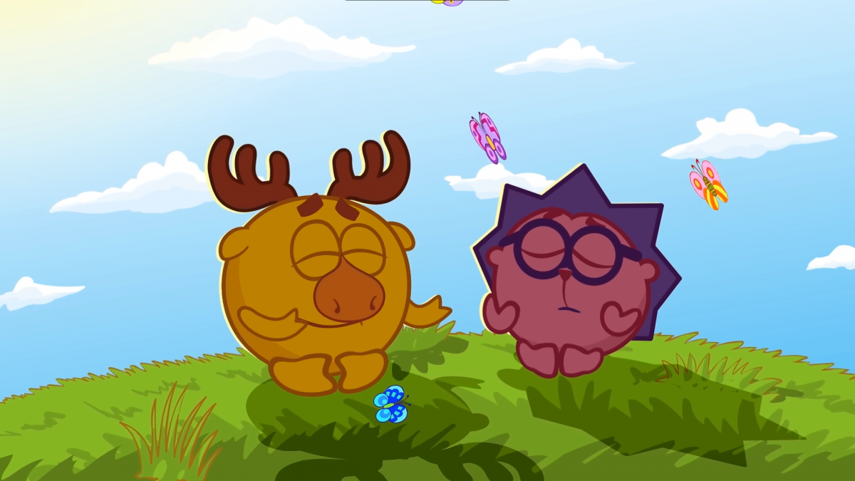 Смешарики Ёжик и Лосяш