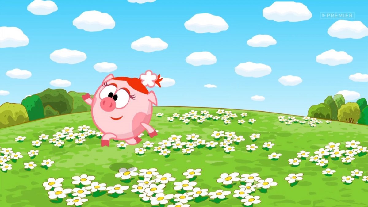 Смешарики Нюша и Бараш