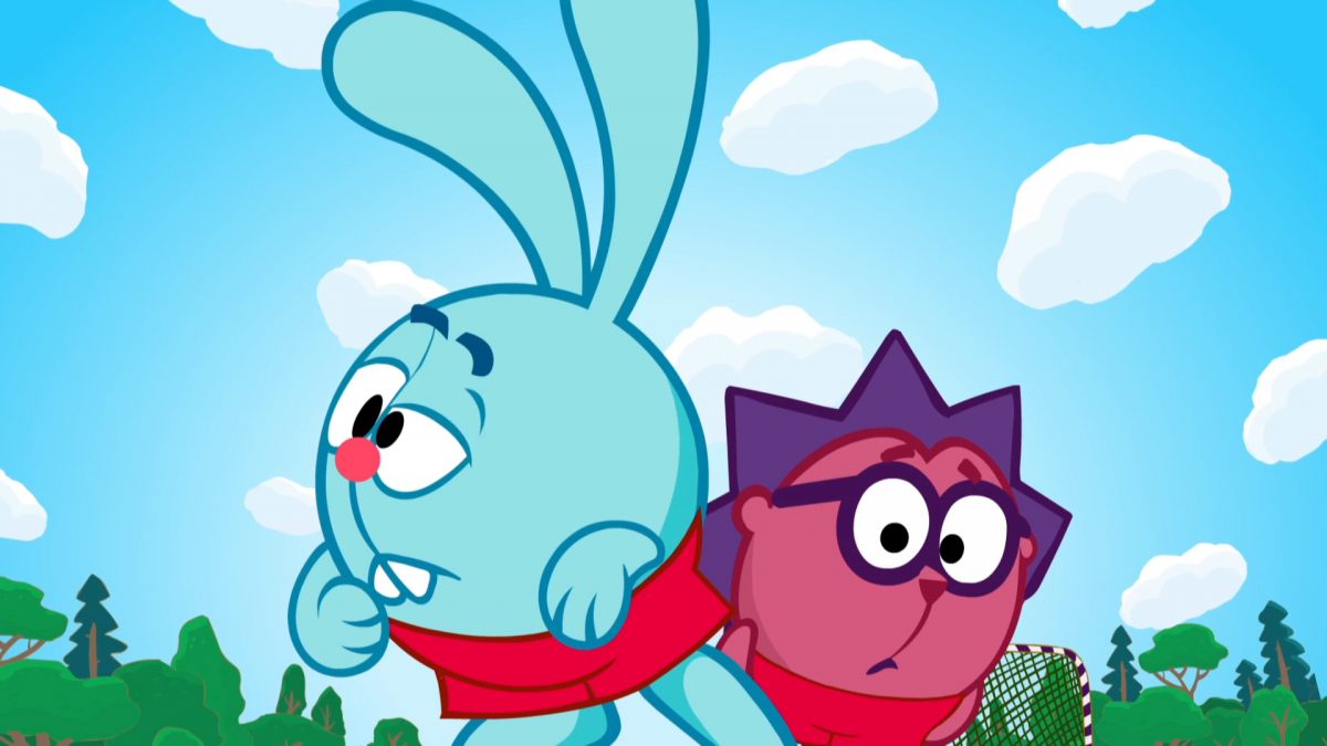 Смешарики Крош и Ежик