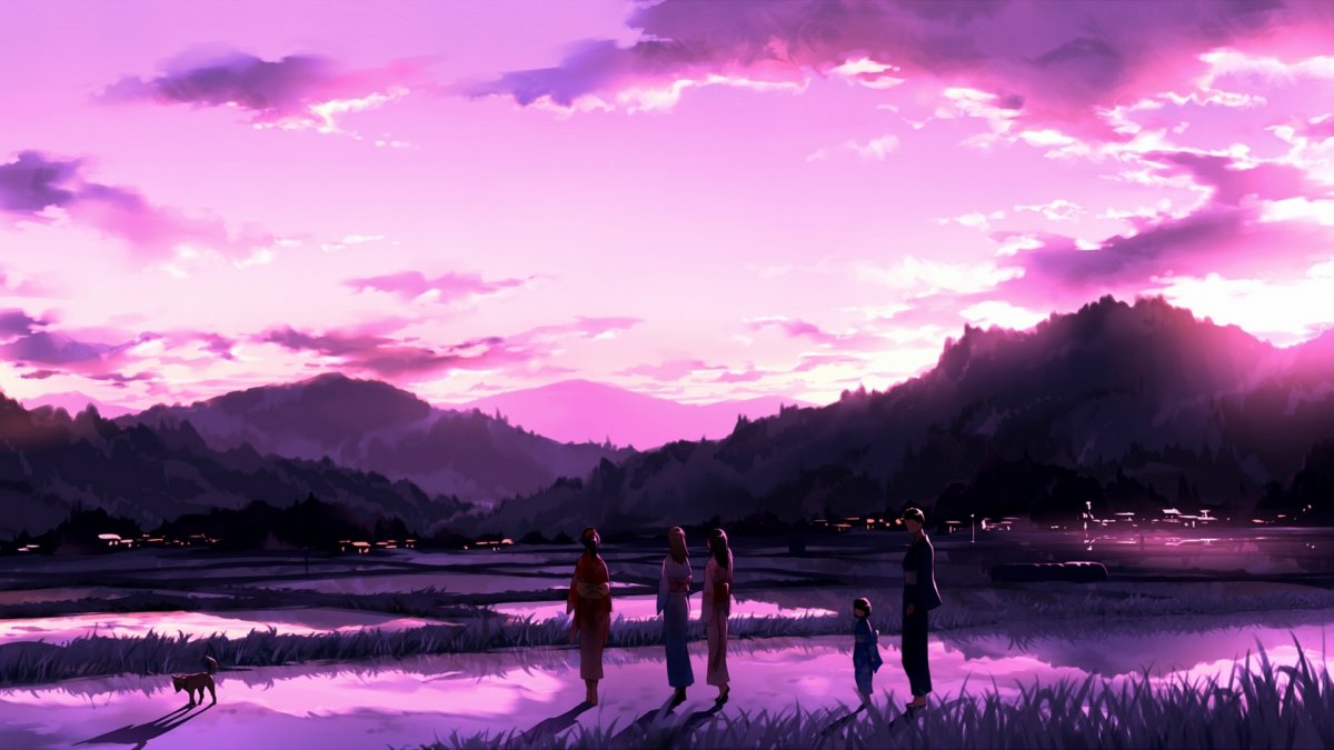 Аниме пейзаж