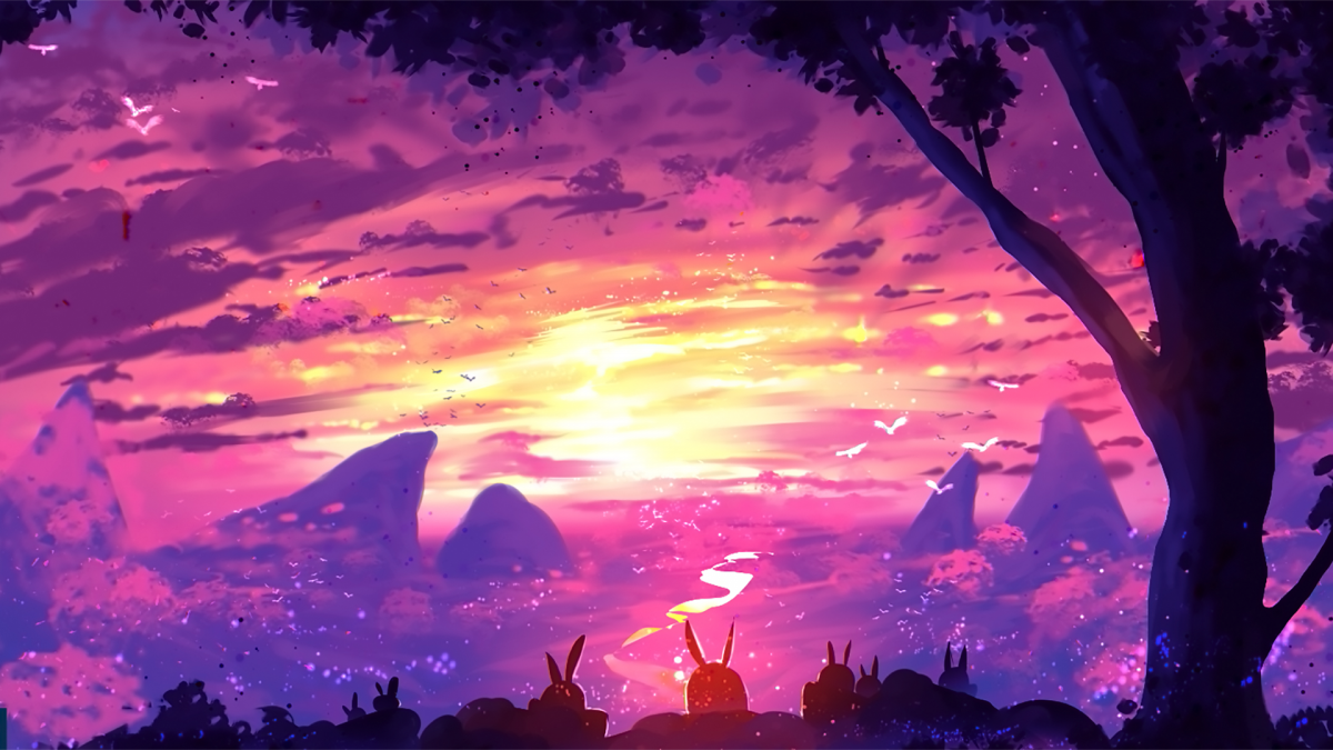 Аниме пейзажи арт