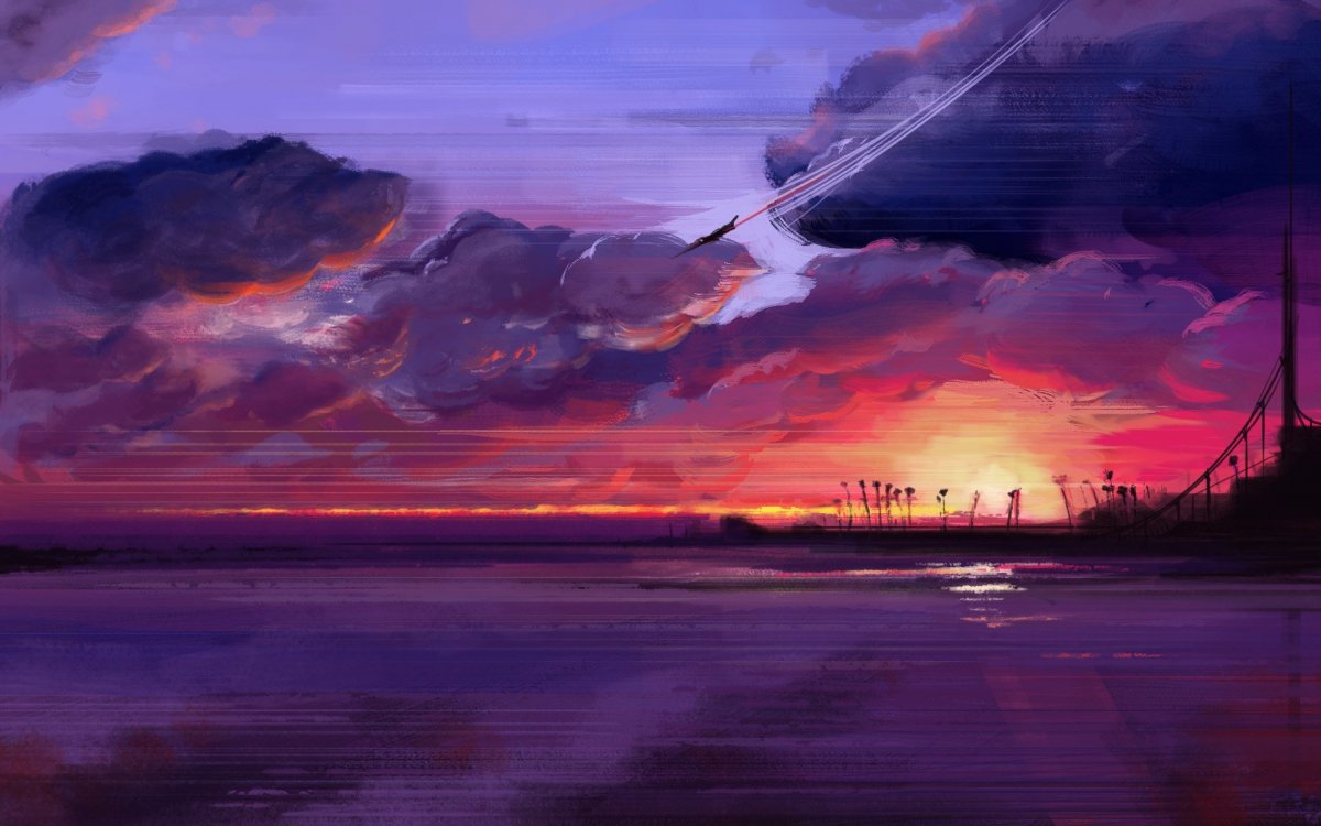 Пейзажи из аниме