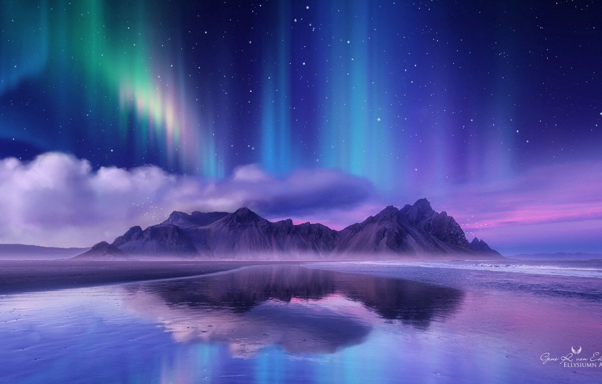 Северное сияние обои на телефон