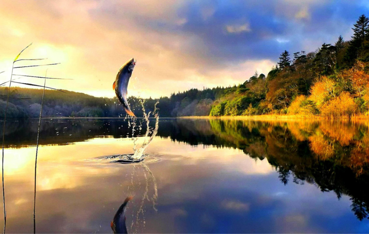 Фон рыбалка