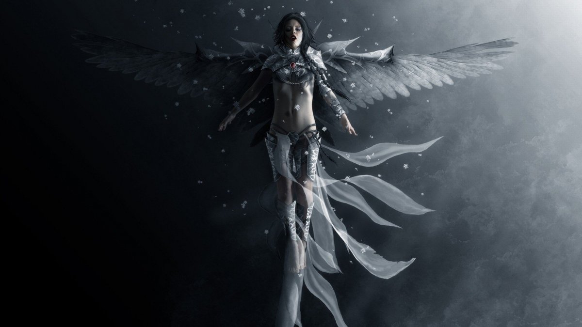 Обои на телефон ангелы девушки