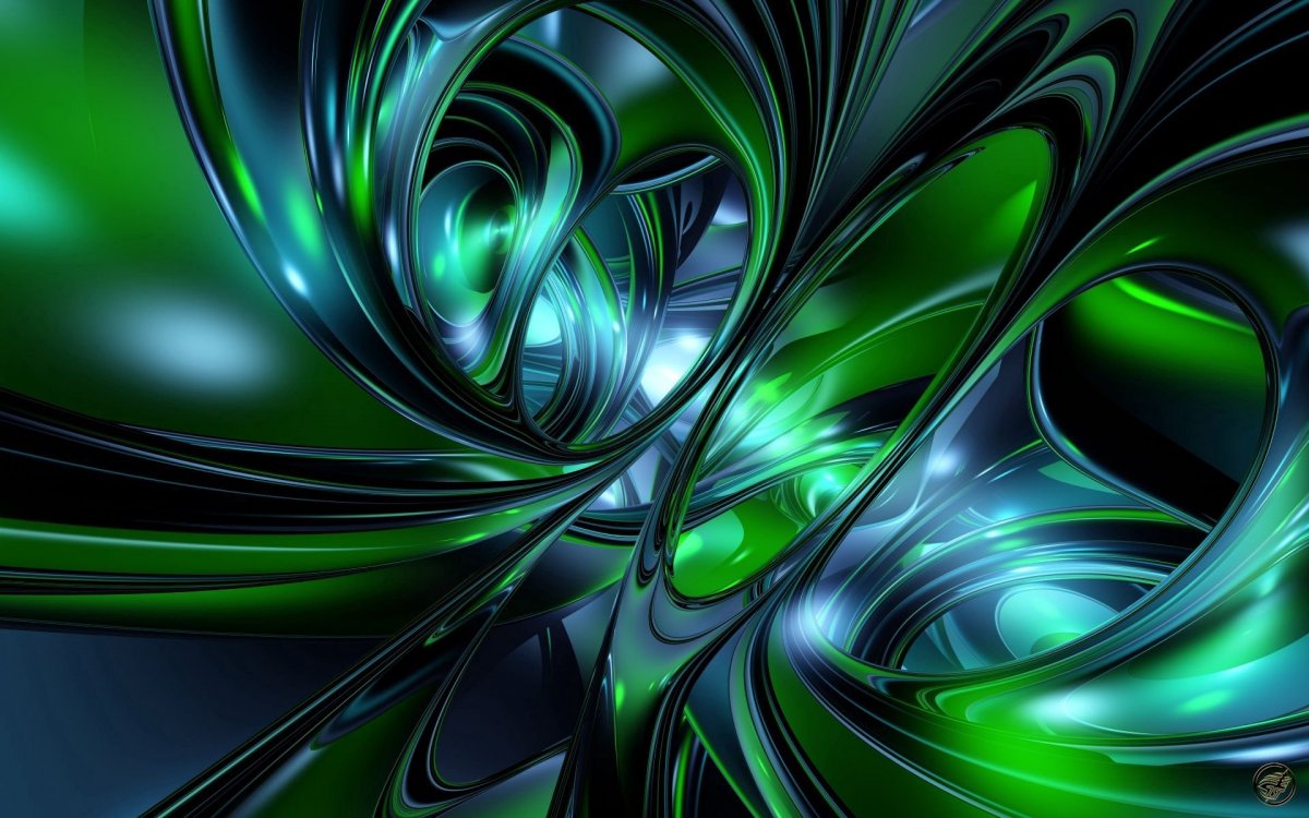 Зеленая абстракция