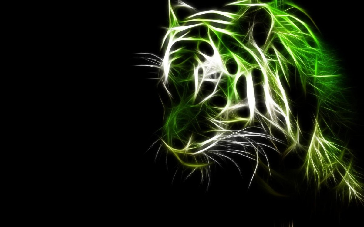 Зелено черный фон