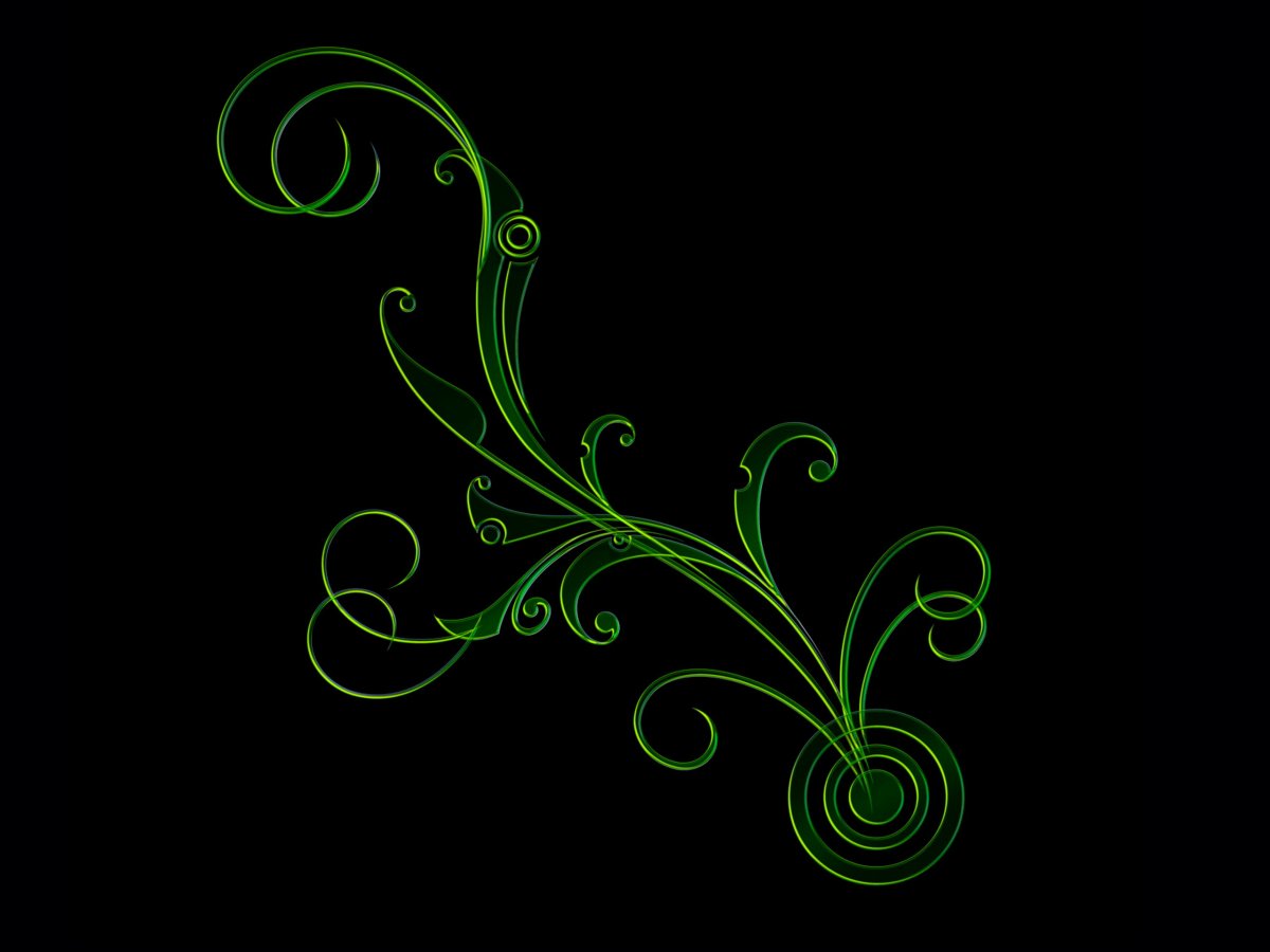 Красивые орнаменты на черном фоне