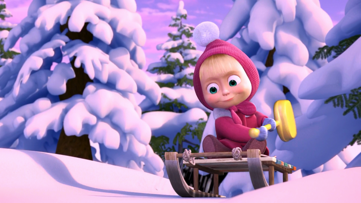 Маша и медведь Маша зимняя