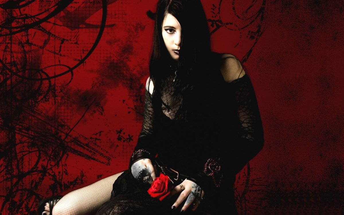 Готика девушки