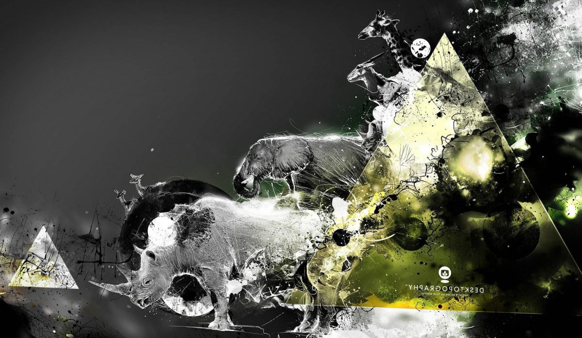 Абстракция животные