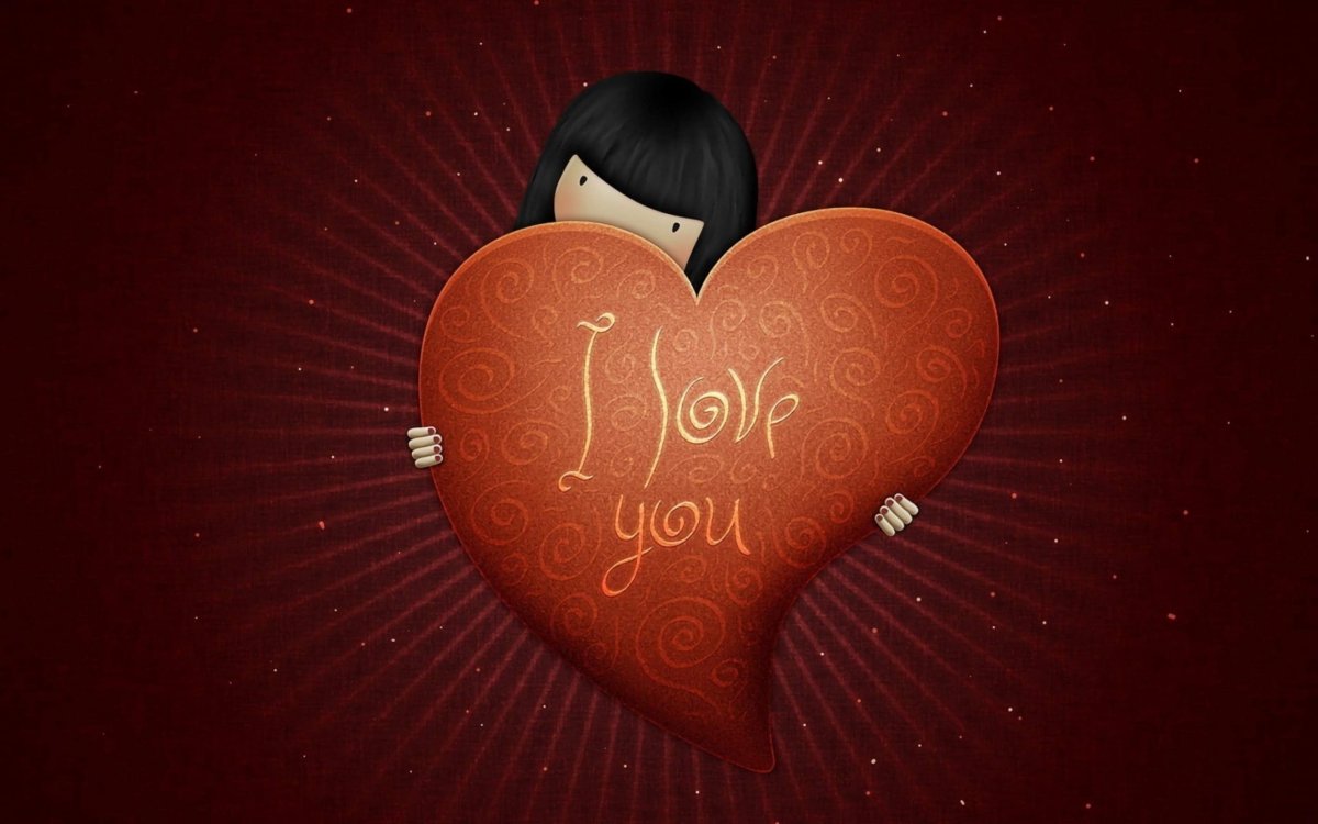 Парные обои сердце